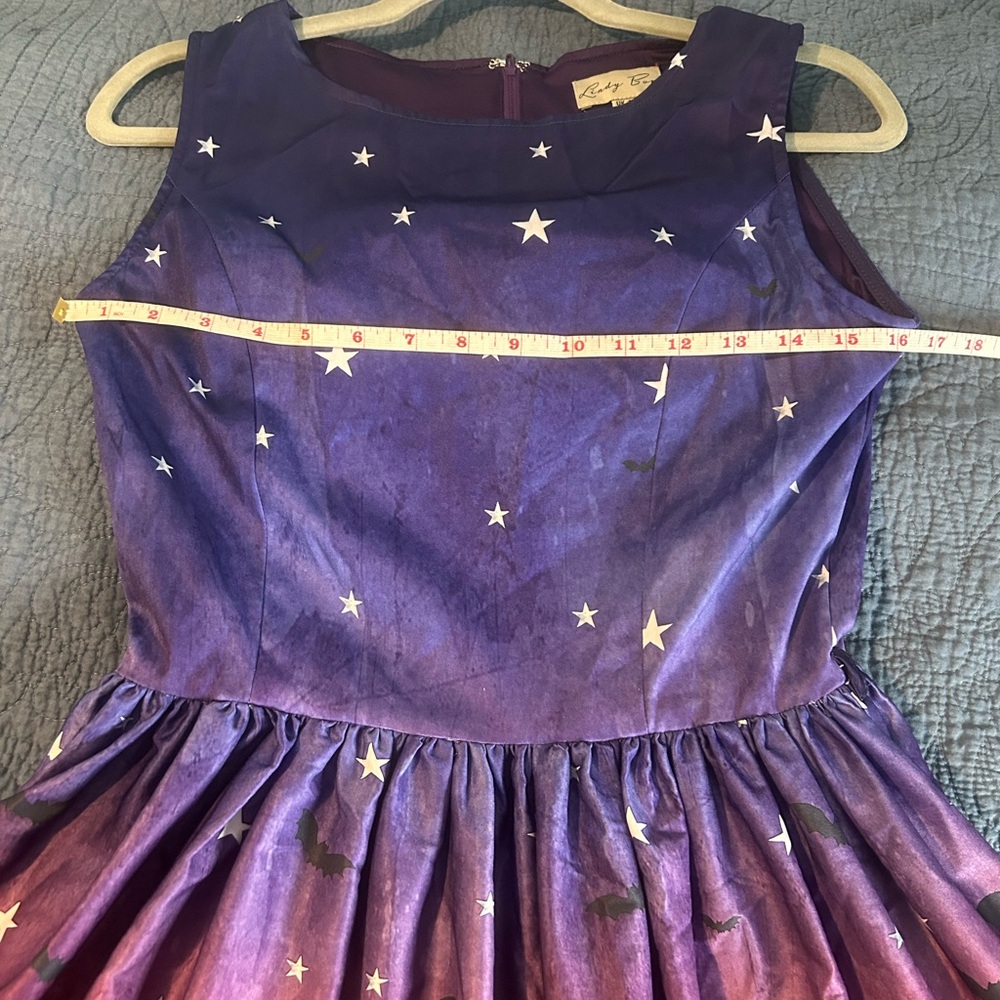 Lindy Bop Audrey sinister scene Halloween moon haunted house dress uk10 - Picture 6 of 9